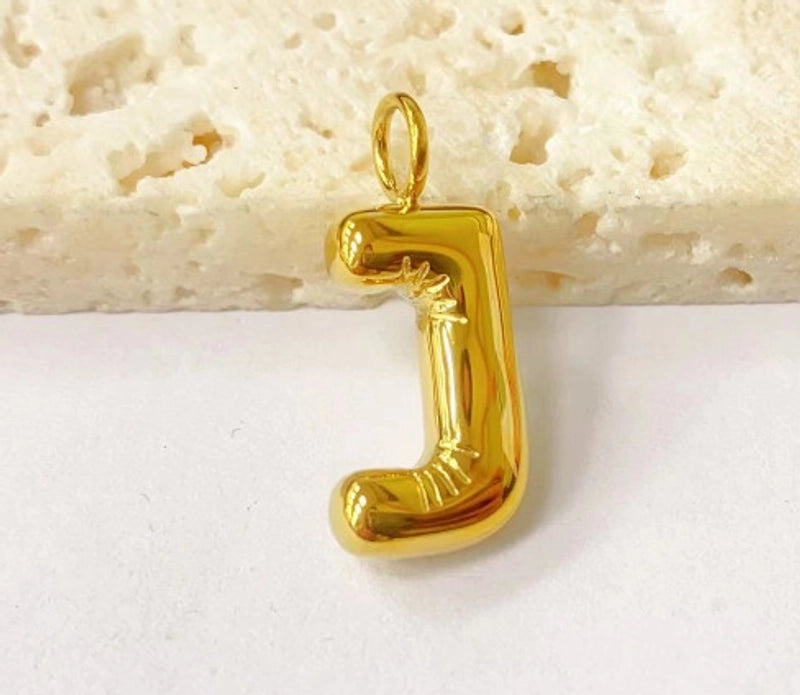 1 Piece 24mm 304 Stainless Steel Letter Pendant Chain