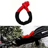 54cm High Strength Tow Strap with 44092 Lbs Breaking Force Ultra High Molecular Weight Recovery Shackle Lightweight Rust-proof for Off-Road Truck SUV ATV UTV Tractor (Red)
