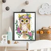 Diamond Painting-DIY Crystal Rhinestone Wreath Owl