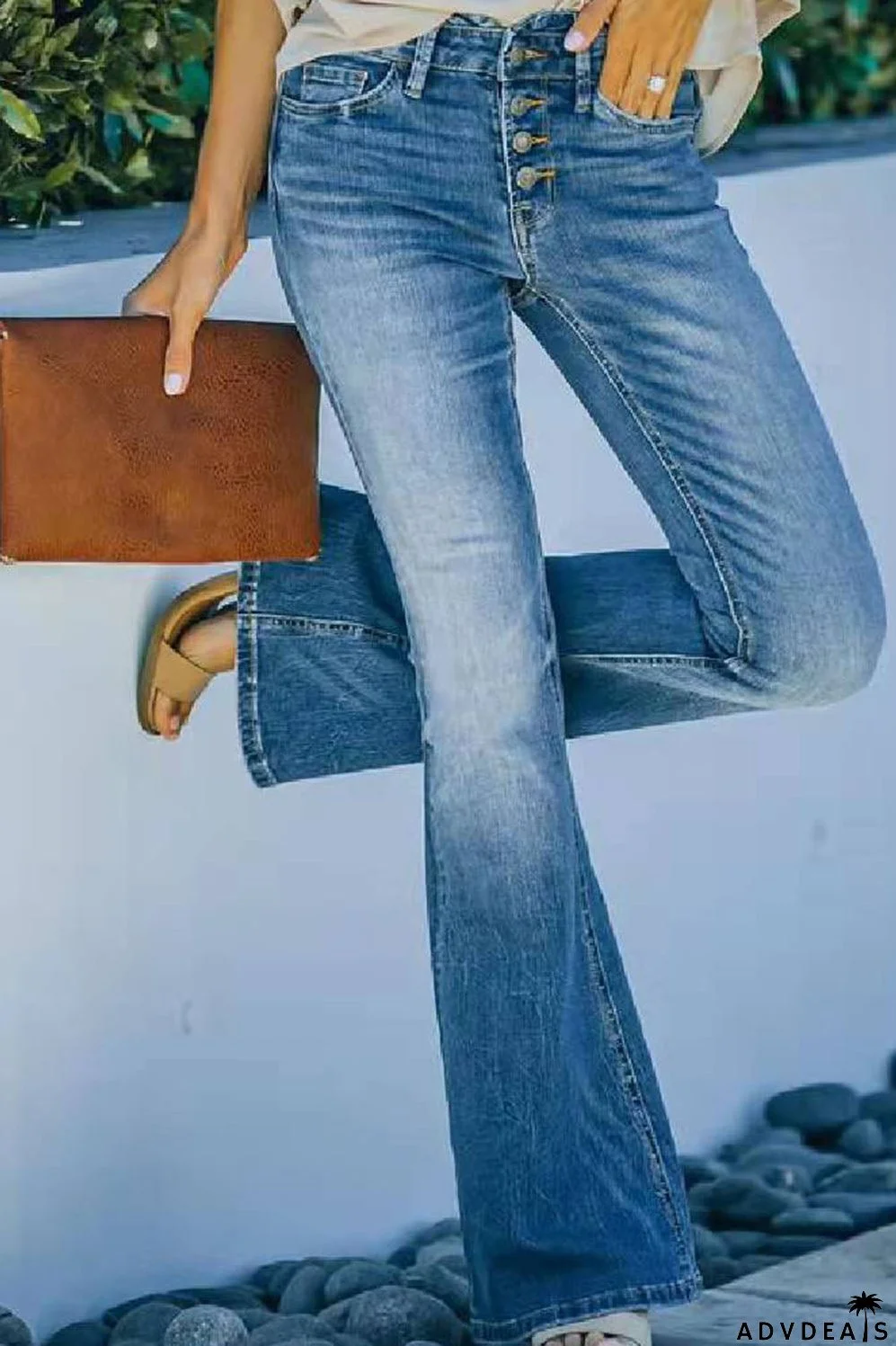 Wide Leg Long Jeans