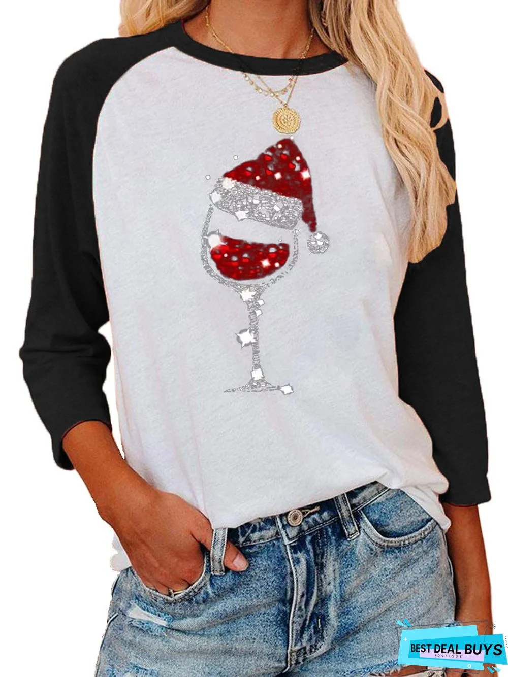 Long Sleeve Cartoon Shift Top