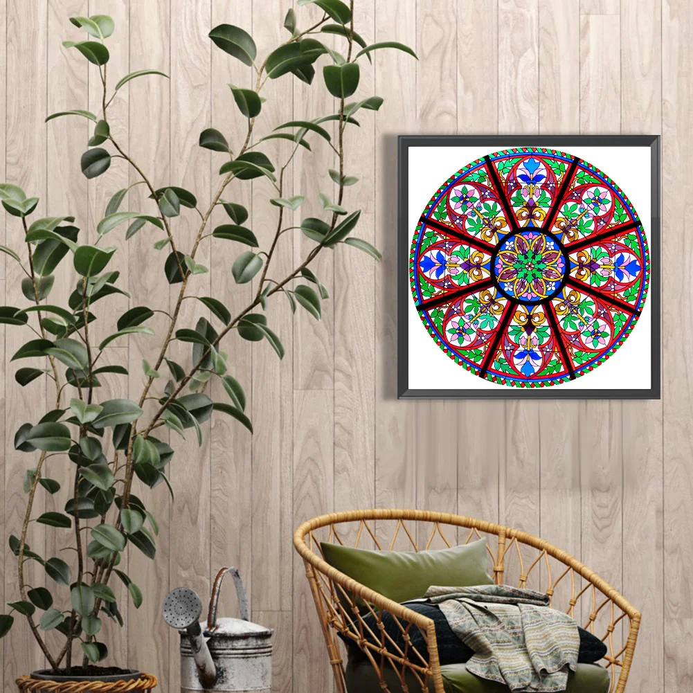 Full Round Diamond Painting 40*40cm - Mandala