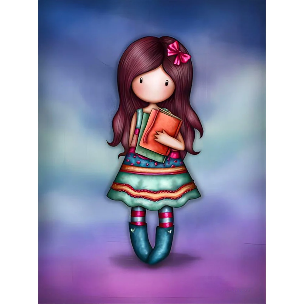 5D DIY Full Round Drill Diamond Painting Grace Doll Home Decoration (GS3059 )