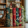 Bookish Quilted Tote Bag🔥All items are shipped in a default size of 15x14 inches.