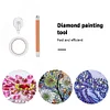 (US Local)3pcs/set Luminous Diamond Painting Tool 360°Fast Scroll Wheel Point Drill Pen Include Double-sided Tape Contact Roller Kit