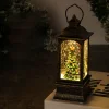 Christmas glowing interior water-filled wind lantern