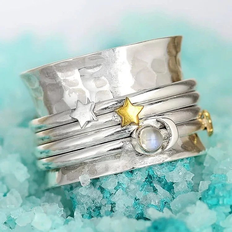 🔥Last Day 49% OFF🎁Star Moon Sun Ring