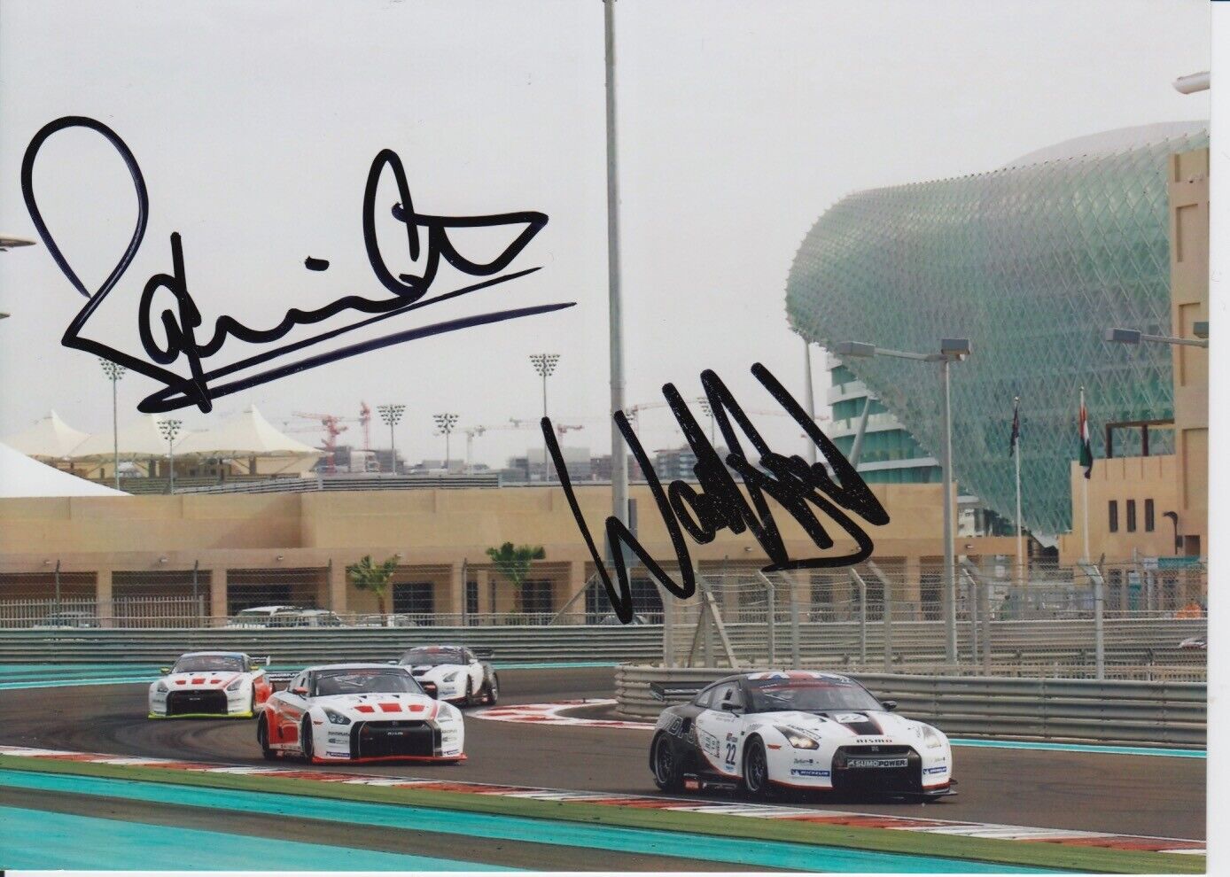 Campbell-Walter and Hughes Hand Signed 7x5 Photo Poster painting - FIA GT Championship 1.