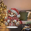 Diamond Painting Acrylic Winter Bear Desktop Diamond Art Kits for Table Decor