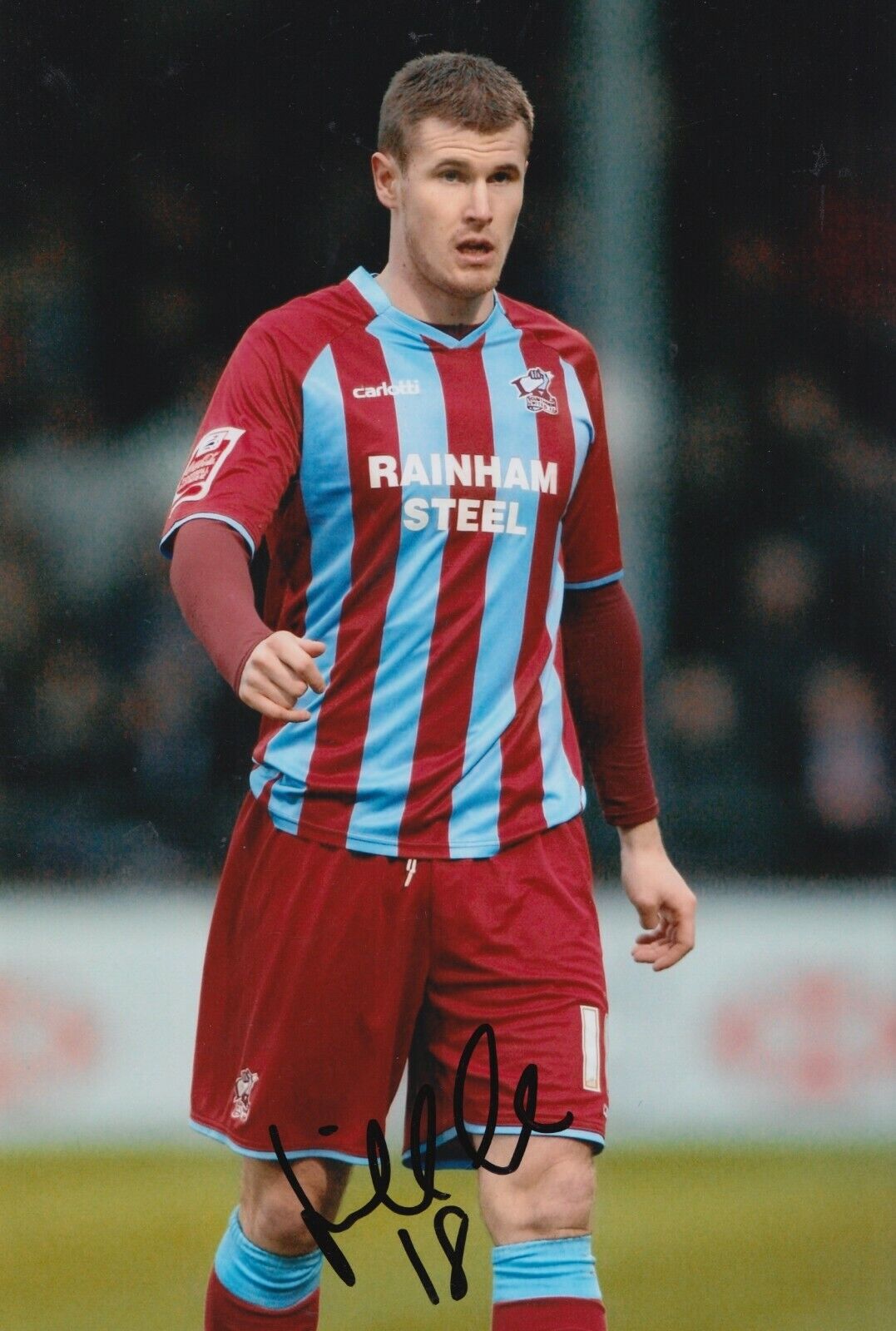 Michael O'Connor Hand Signed 12x8 Photo Poster painting - Scunthorpe United Autograph 2.