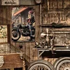Motorcycle girl - Vintage Metal Signs(8*12Inch) - Vehicle