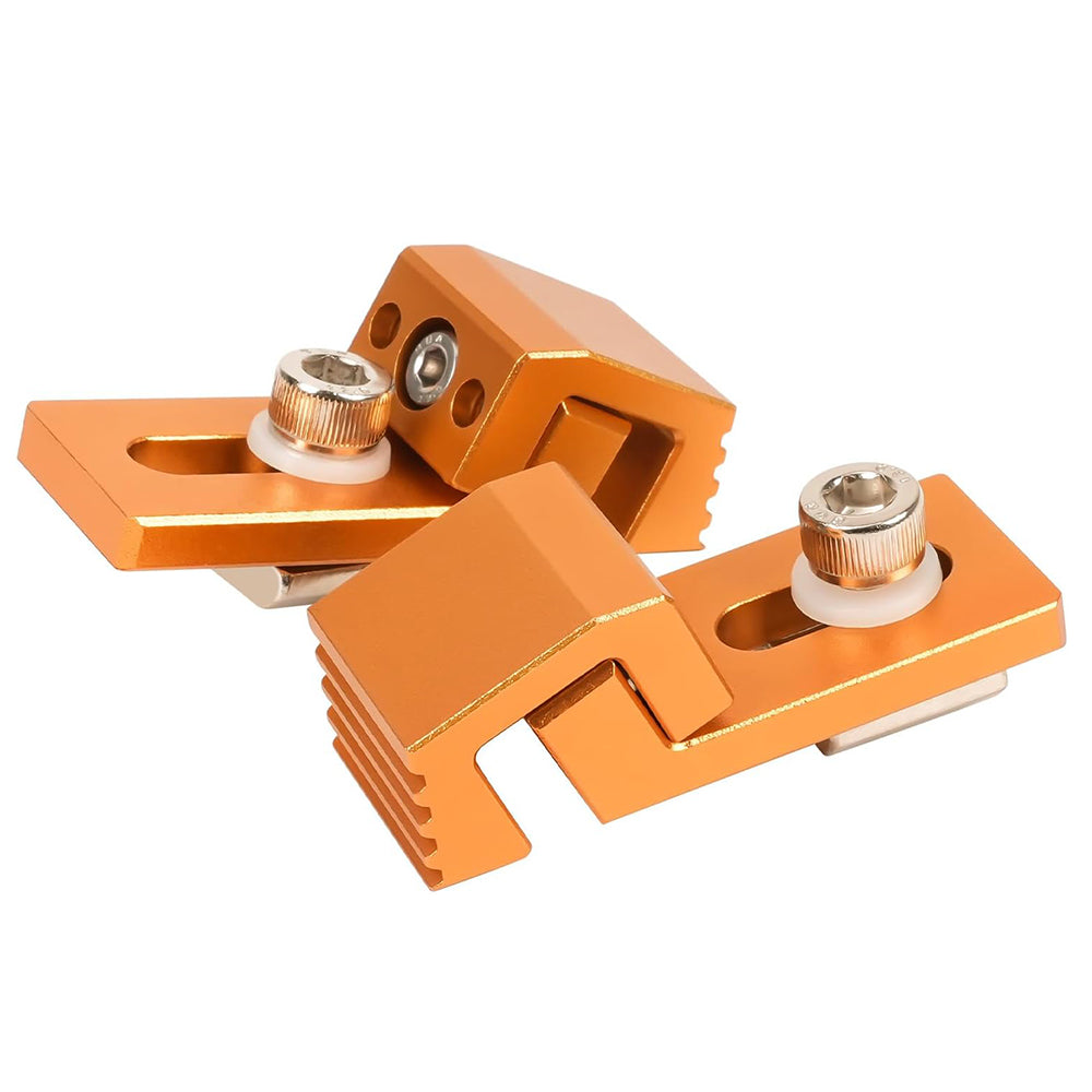 Aluminum Tiger Claw &ndash; Compatible with 3018 Pro Max/3018 Pro Ultra CNC Machine, T-Track & Perforated Worktables &ndash; Ideal for Secure CNC Machining, Low Profile Side Clamps for CNC Router