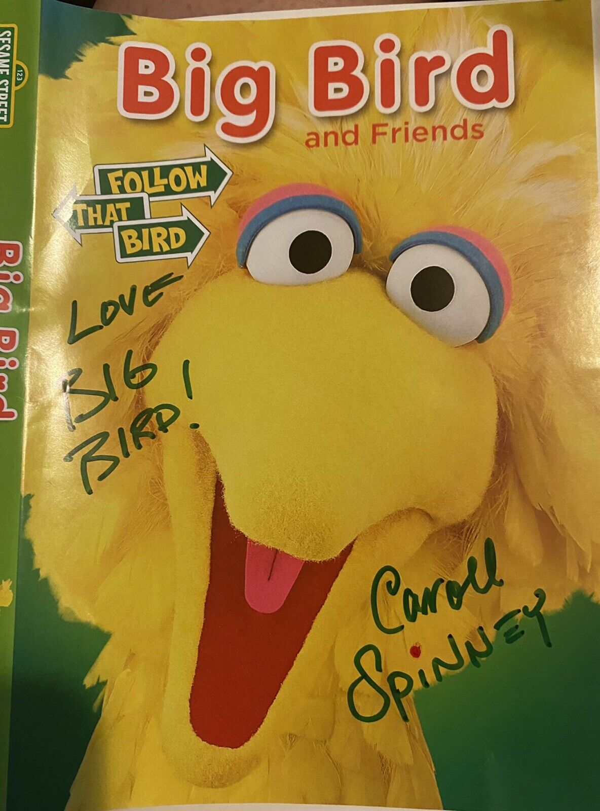 Caroll Spinney SIGNED Autographed Dvd Follow That Bird Big Bird Oscar