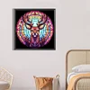 >SALE<5D DIY Full Round Drill Diamond Painting Stained Glass Deer Kit Decor 30x30cm