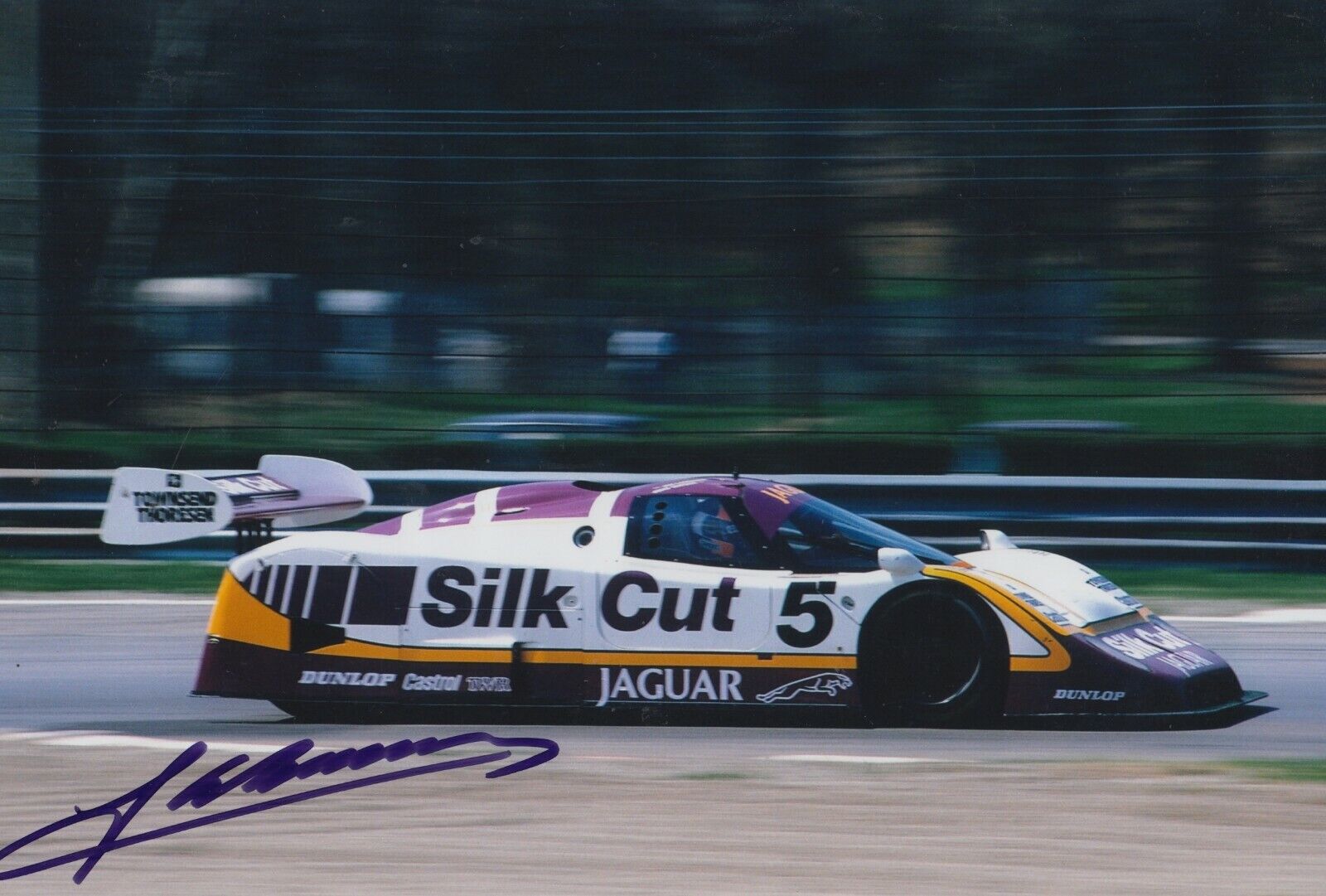 Jan Lammers Hand Signed 12x8 Photo Poster painting - Le Mans Autograph Jaguar 1.