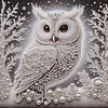 Diamond Painting-DIY Crystal Rhinestone Owl