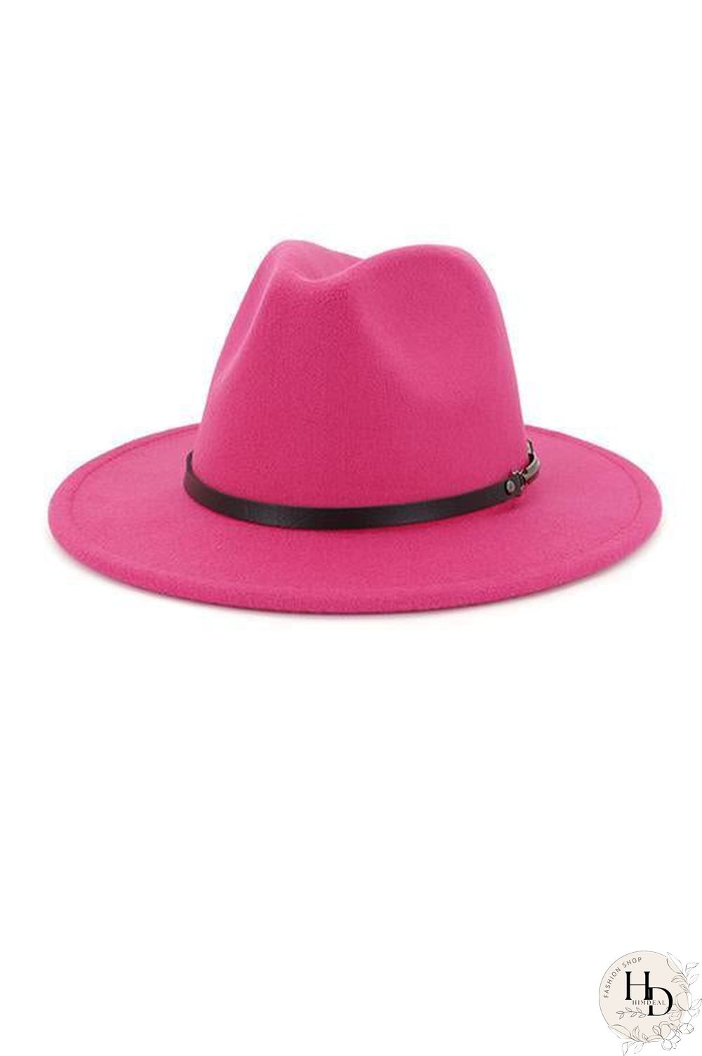 Leather Belt Woolen Hat