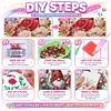 Christmas DIY Special Shape Diamond Painting Pearl Art With Inner Frame Kit 25x25cm(Red Sparrow)