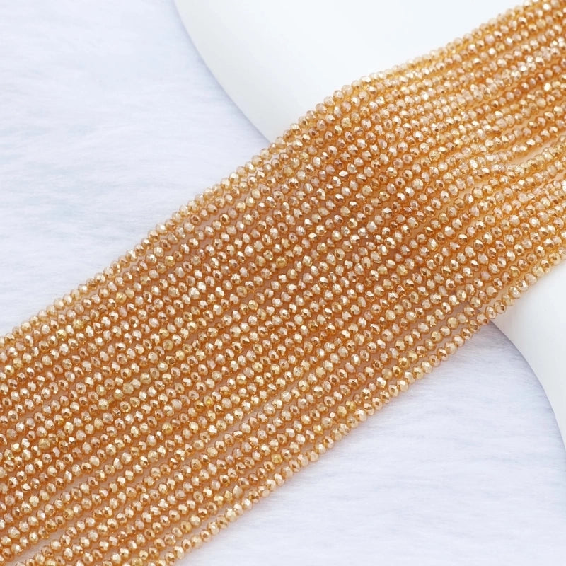 2 Pieces 2 Pieces Per Pack Artificial Crystal Glass Geometric Beads