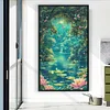 Moonlight Over Lotus Pond-14CT Stamped Cross Stitch 40*70cm/15.75*27.56in(Big Size) tapestrymarket