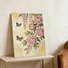 DIY Pearl Painting Garden Butterfly for Home Wall Decor with Frame(40x30cm)