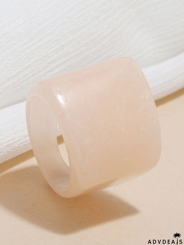 Original Vintage 6 Colors Acrylic Geometric Ring