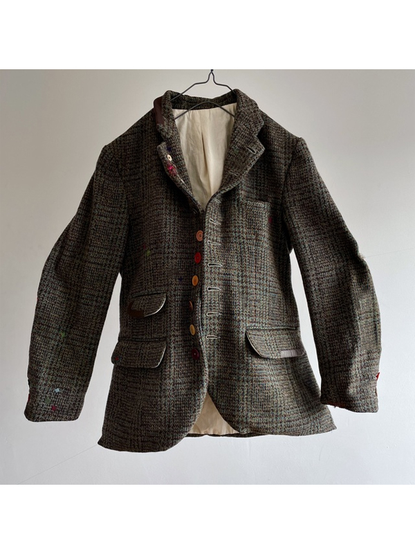 Solid Color Versatile Woolen Blazer hjn Shicloths