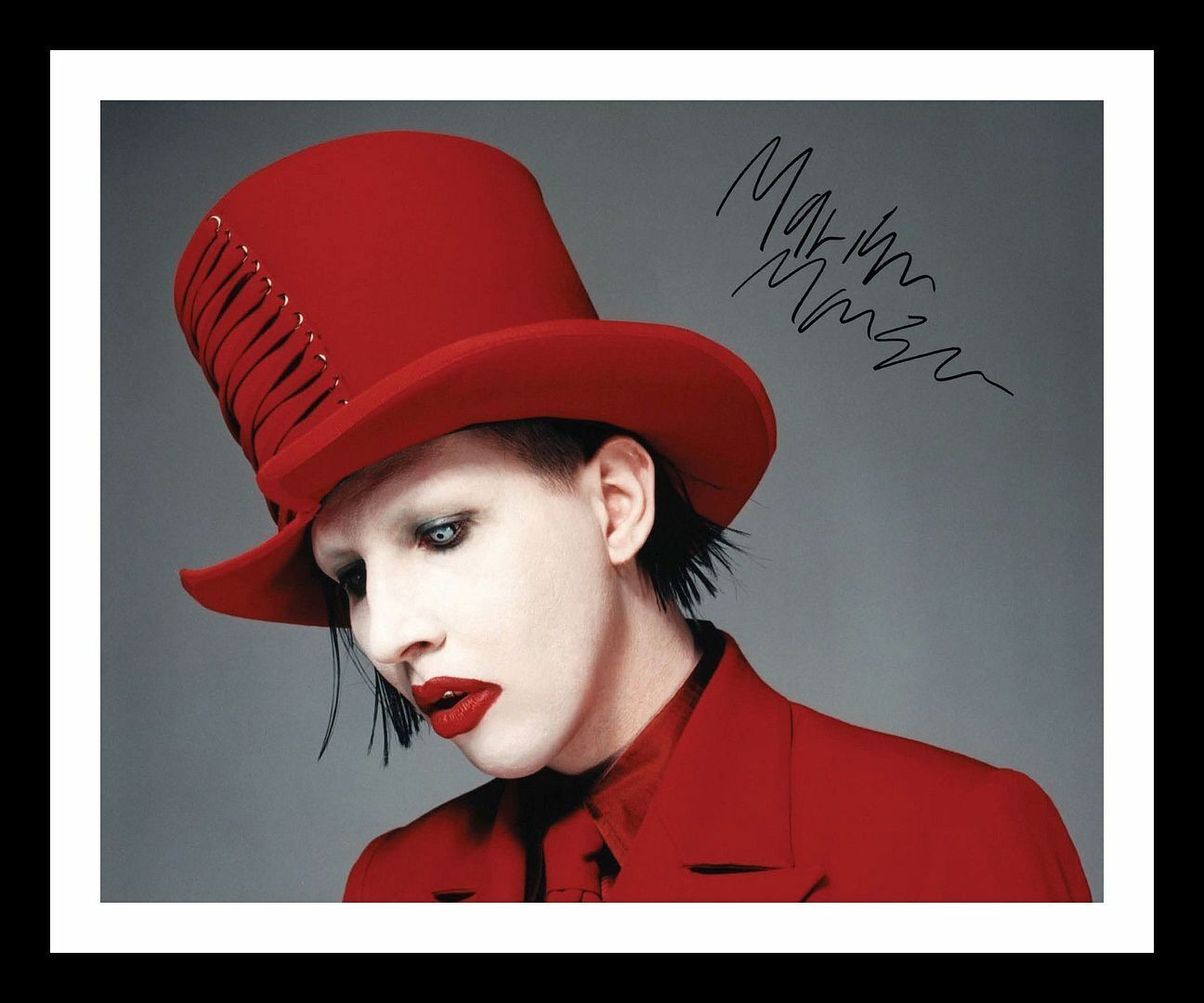 Marilyn Manson Autograph Signed & Framed Photo Poster painting