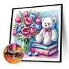Diamond Painting-DIY Full Round Drill Cute Bear