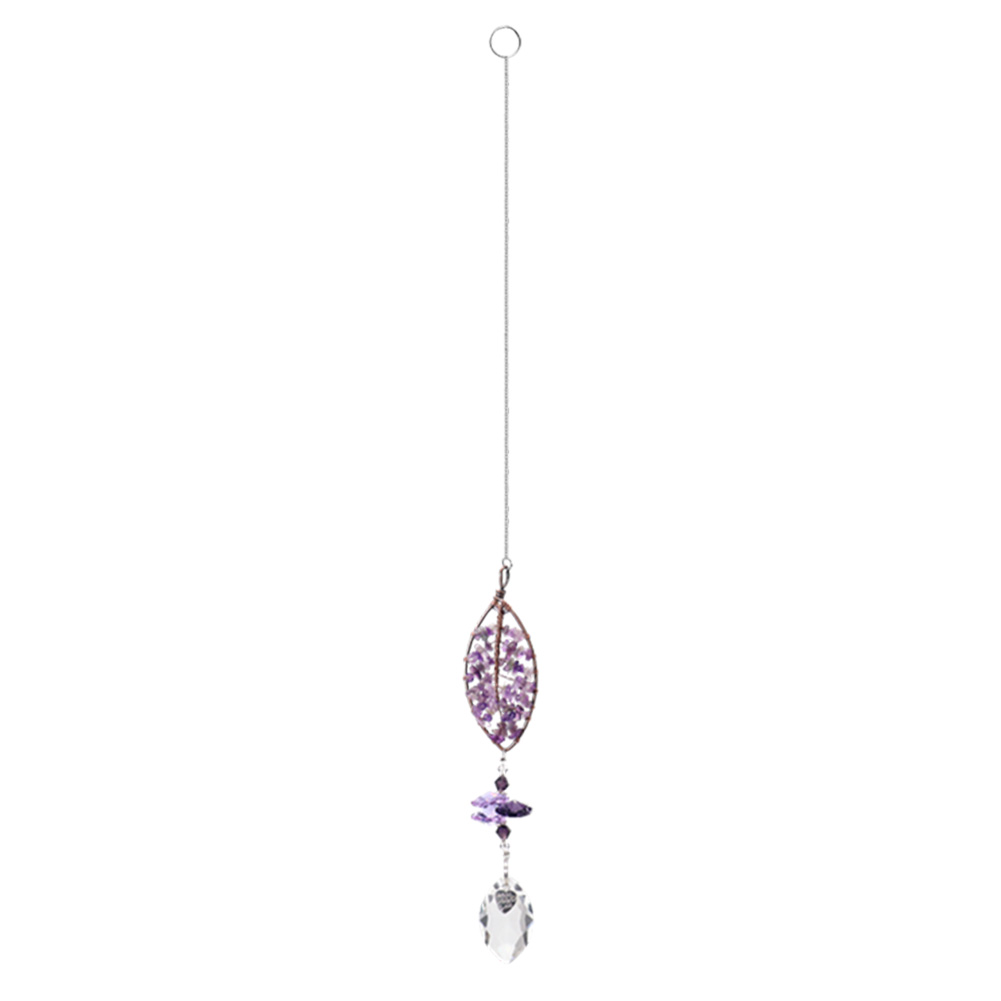 

Purple Leaf - Art Crystal Suncatcher, 501 Original