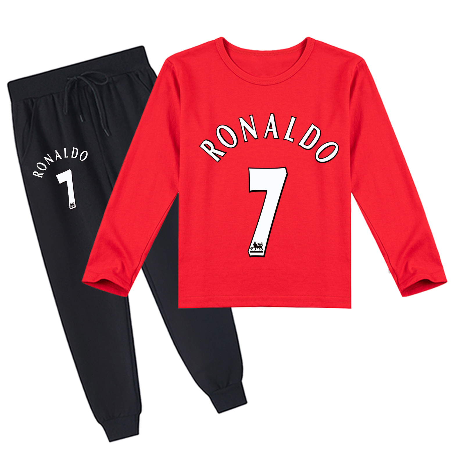 Mayoulove Cristiano Ronaldo Long Sleeve T-Shirt Set for Boys  Girls - Trendy Sports Apparel, Kids Fashion, Must-Have-Mayoulove
