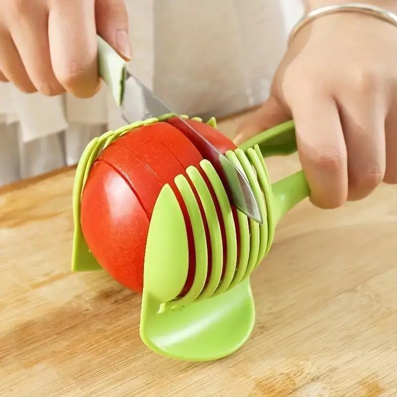 Manual Fruit Tool: Round Fruit and Vegetable Slicing Holder