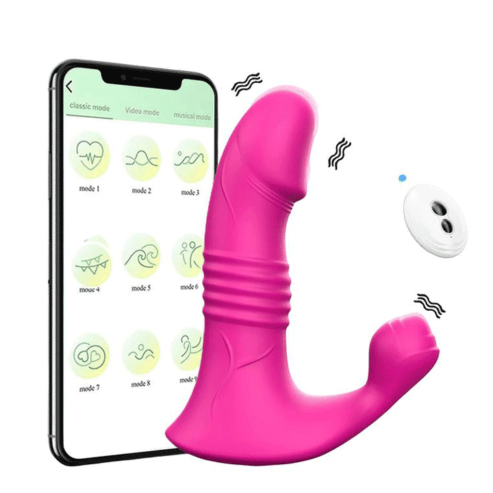 Eden Rose - Thrusting Clit Stimulator Panty Vibrator Two Ways To Control Rosetoy Official