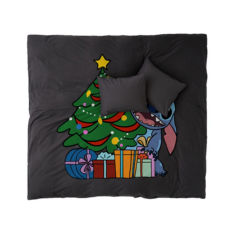 Stitch Who Received Many Gifts At Christmas, Lilo and Stitch Duvet Cover Set