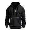 Men's Casual Multi-pocket Loose Sports Hoodie 51568546M by Inlyline