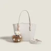 Stylish Rhombus Cream White Women's Shoulder Bag
