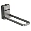 Suction cup balcony clothes rack storage device, no drilling required, multi-functional folding clothes rack for home use, wall-mounted storage shelf