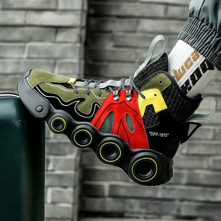 Baskets confortables et décontractées avec design futuristes