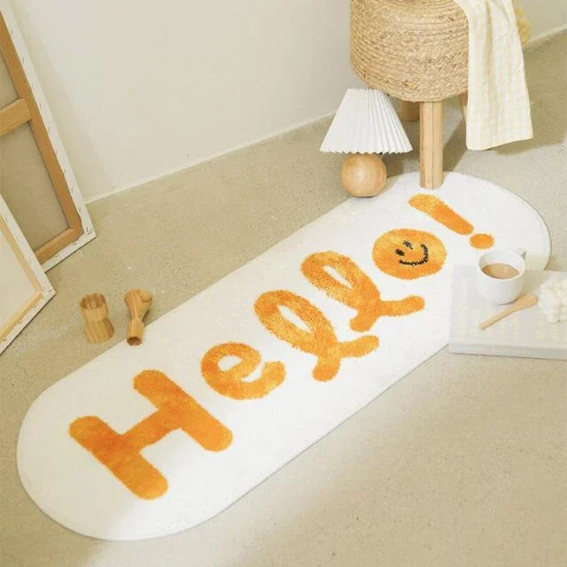 Simple Hello Bedside Carpet