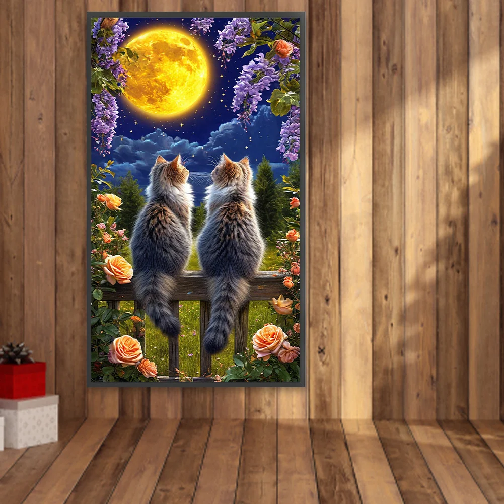 Diamond Painting - Full Round Drill - Cat(Canvas|40*70cm)