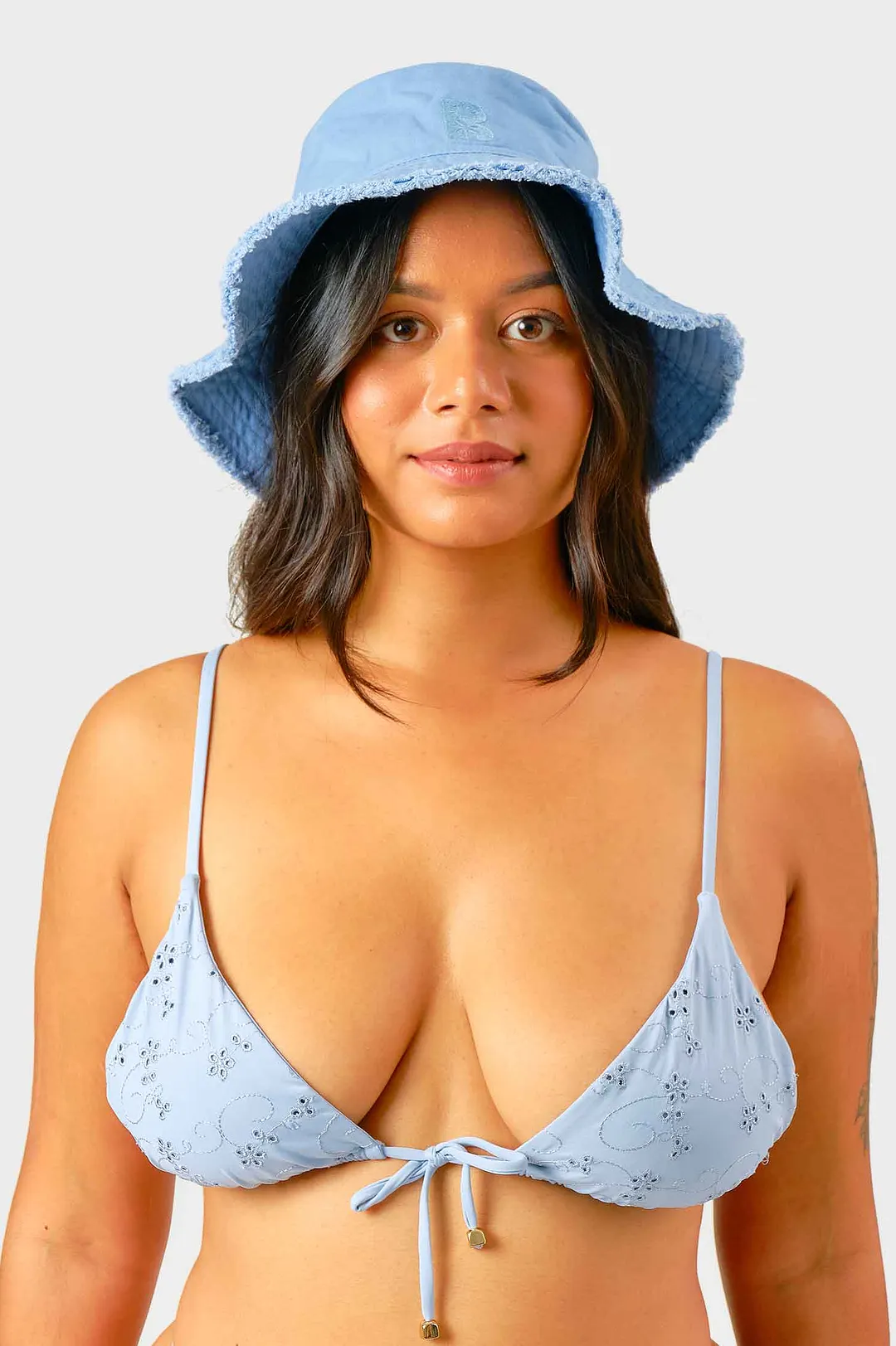Frayed Bucket Hat / Baby Blue FINAL SALE