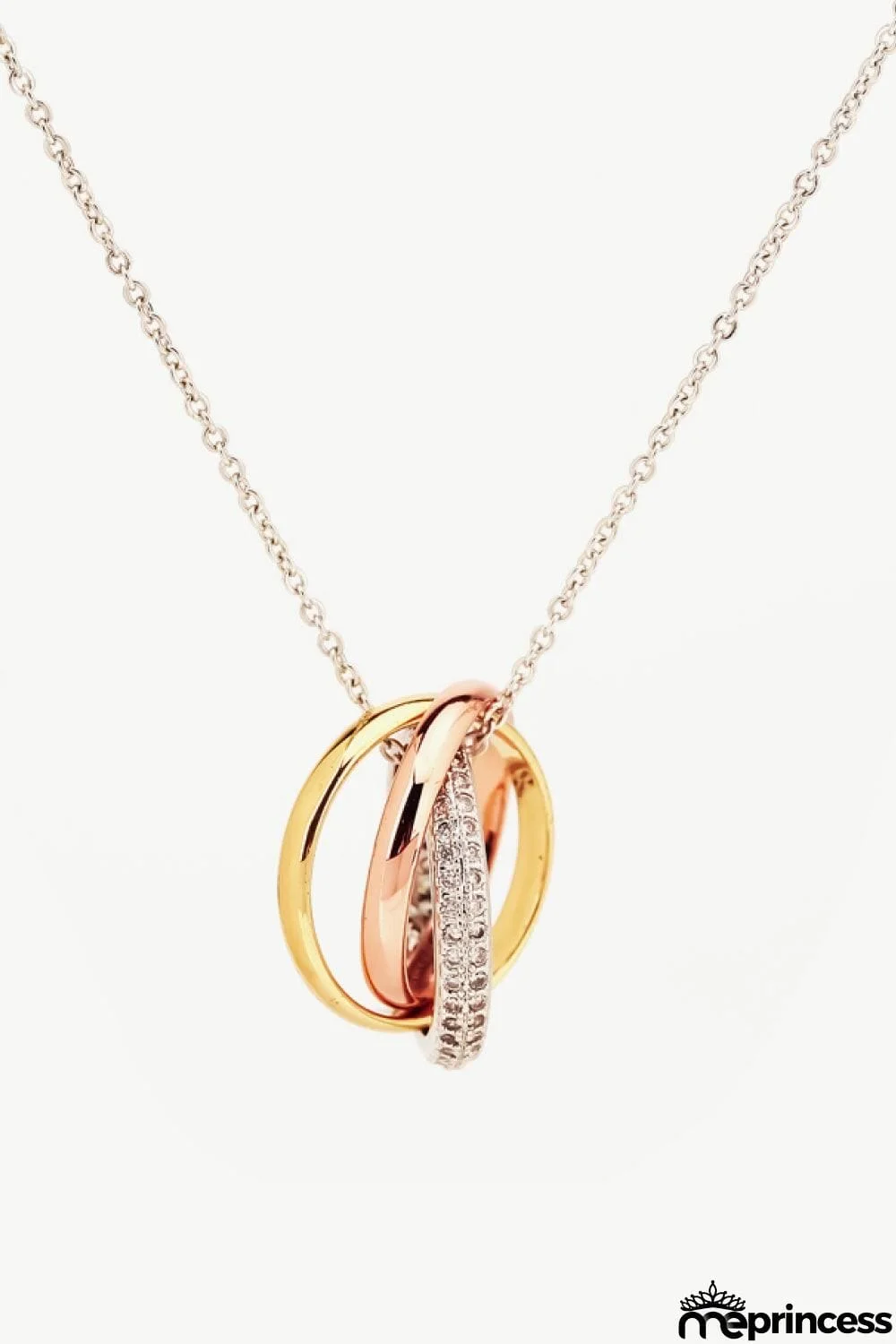 Cubic Zirconia Ring Pendant Necklace