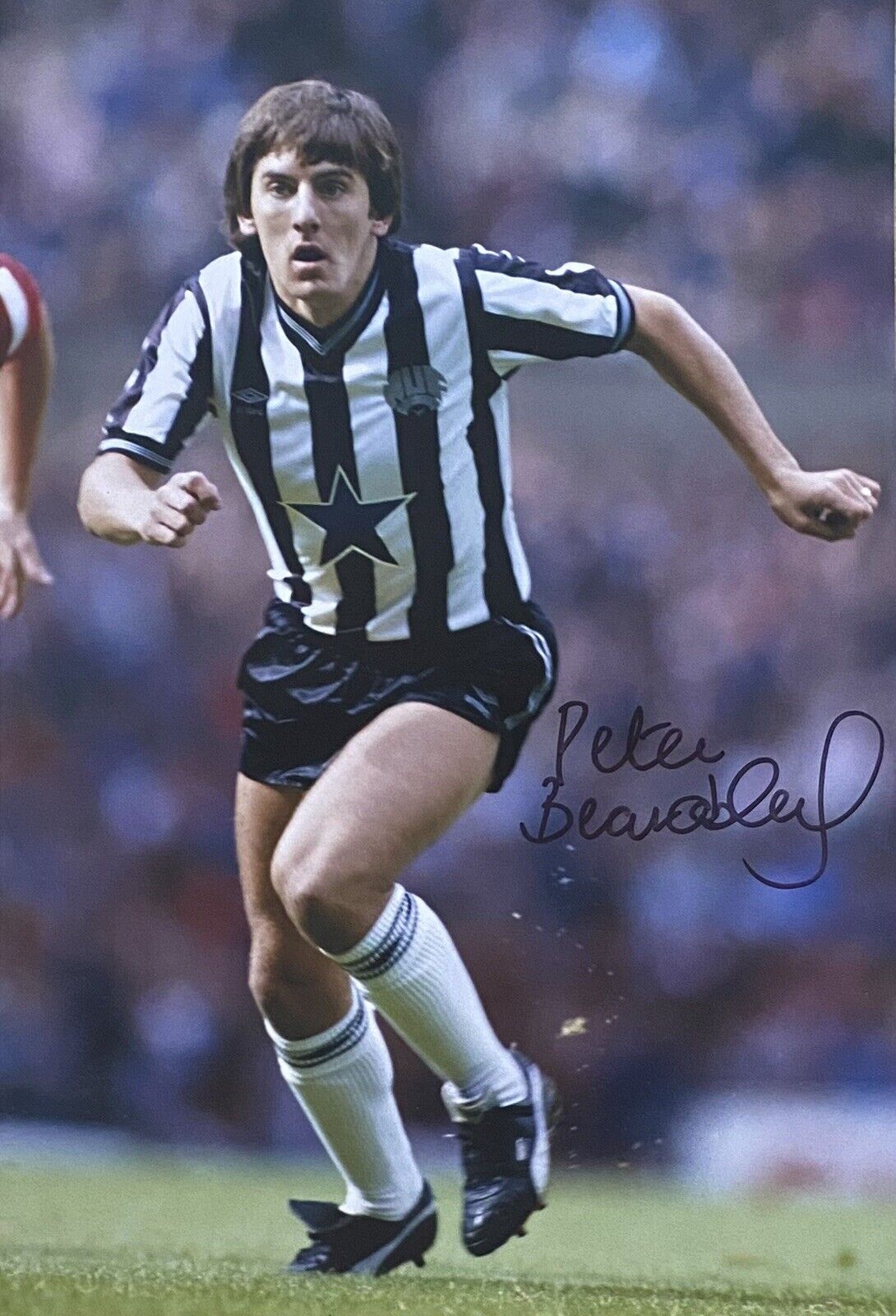 Peter Beardsley Genuine Hand Signed Newcastle United 12x8 Photo Poster painting 2