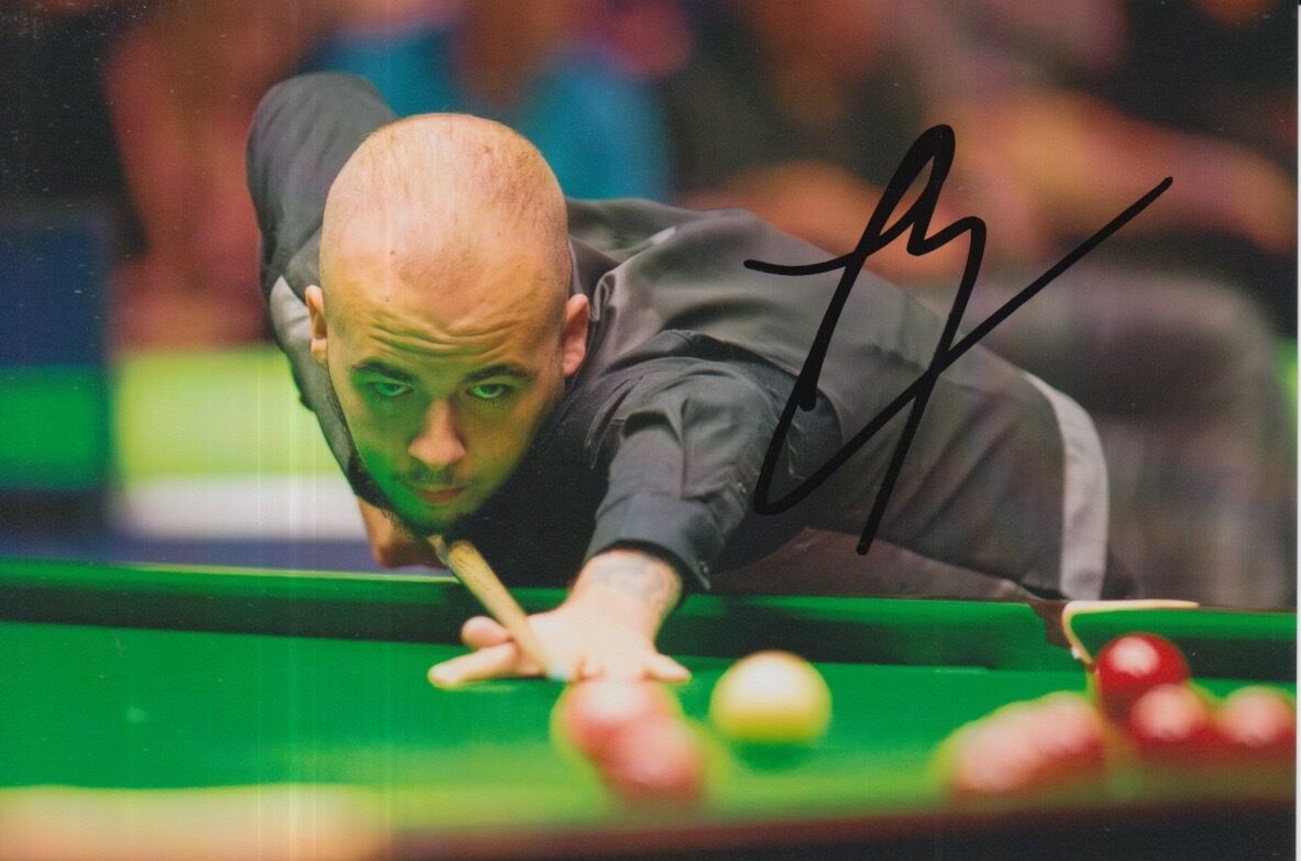 LUCA BRECEL HAND SIGNED 6X4 SNOOKER Photo Poster painting PROOF 1.