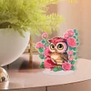 Rose et hibou-bricolage ornement