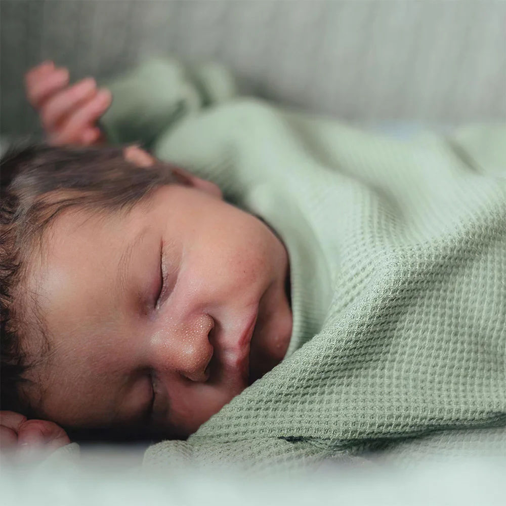 12'' Truly Real Lifelike & Realistic Weighted Mini Newborn Reborn Sleeping Silicone Baby Boy Doll Michael -Creativegiftss® - [product_tag] RSAJ-Creativegiftss®