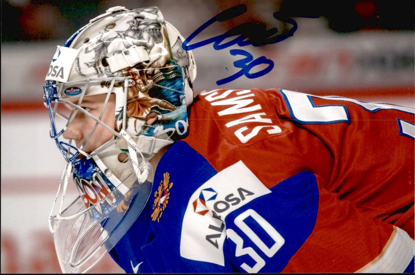 Ilya Samsonov SIGNED autographed 4x6 Photo Poster painting RUSSIA / WASHINGTON CAPITALS #9