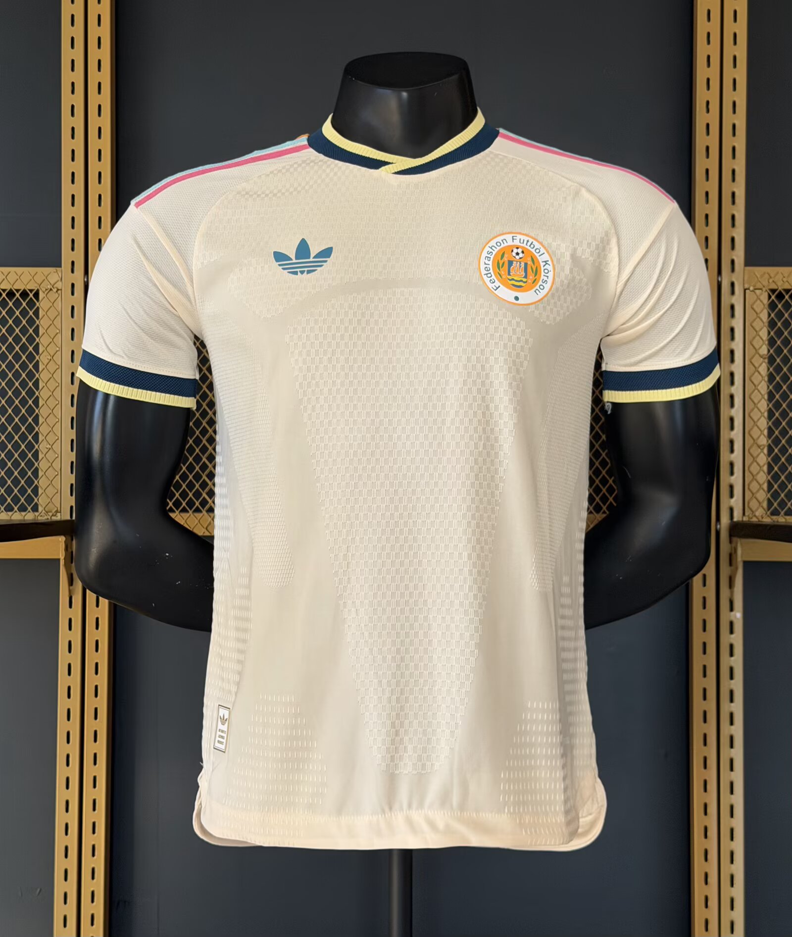 2026 Player Version Curacao National Team Away Football Shirt（The player version jersey is a bit tight, please pay attention to the size selection）