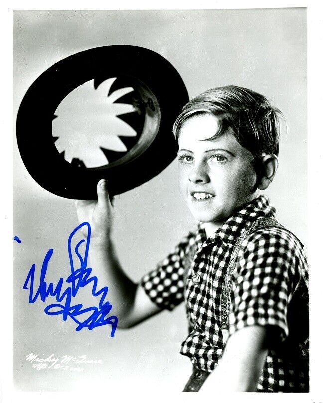 Young MICKEY ROONEY Signed Photo Poster painting