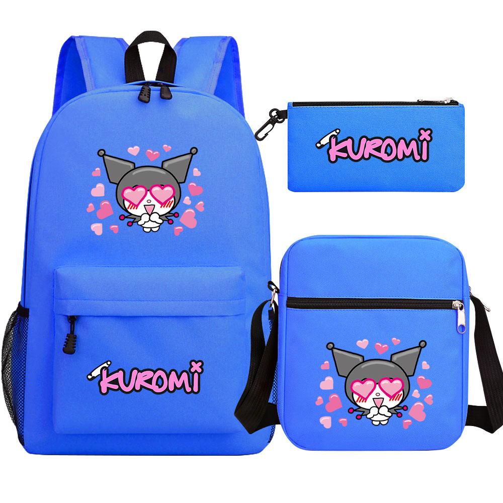 Mayoulove Kuromi Backpack Lightweight Design Ideal For School And Outdoor Activities-Mayoulove